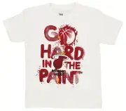 Outerstuff Miami Heat NBA Youth (8-20) Short Sleeve Paint Splash Tee, White