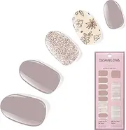Dashing Diva Gloss Nail Strips - Lavender Dreams - UV Free, Chip Resistant, Long Lasting Gel Stickers - Contains 32 Wraps, 1 Prep Pad, 1 File