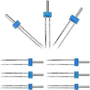 SEWACC Sewing Kits for Adults Sewing Accessories Sewing Machine Twin Needles: 9pcs Twin Stretch Needles Needles Pins for Household Sewing Machine Accessories