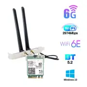 Wifi 6E WiFi Card M.2 Desktop Kit Intel AX210 M.2 Wireless Bluetooth 5.3 Adapter