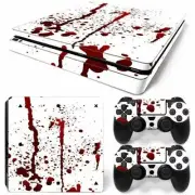 PS4 Slim Blood Console & 2 Controllers Decal Vinyl Art Skin Wrap