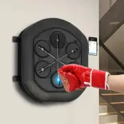 Smart Bluetooth Wall-Mounted Boxing Machine with LED Light & Gloves for Home Gym