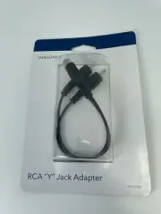INSIGNIA RCA "Y" 2 FEMALE-TO- 1 MALE Jack adapter fpr stereo video componets