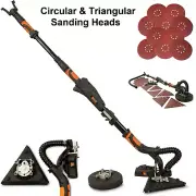 Drywall Sander Adjustable Variable Speed Sander Drywall Dual-Head w/Sanding Disc
