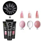 3 Colors Nail Gel Builder Set Nail Gel Set Nail Extension With 48 Nail GDB