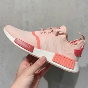 <MXX> 100%公司貨 Adidas NMD_R1 粉 襪套 針織 緩震 跑鞋 玫瑰粉 Boost EG5647 女