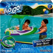 Bestway H2OGO! Space Splash Inflatable Baby Boat with Sunshade 34149E