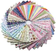 50pcs 12 x12 Inch Cotton Fabric Craft Square Precut Patchwork Sheets Quilting