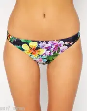 Seafolly TJMaxx Nero Skimpy Mini Hipster Bikini Pant Sz 14