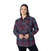 Eddie Bauer Women’s Plaid Lined Flannel Shacket size-L-New
