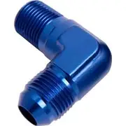 Aeroflow 90° NPT to Male Flare Adapter 1/2" to -10AN, AF822-10
