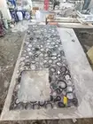 Natural Agate Kitchen Island Table Slab, Handmade Agate Furniture Slab Top Decor