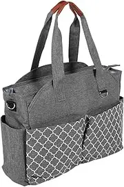 Travel Diaper Bag, Zipper Closure Tissue Paper Pocket Waterproof Travel Diaper Messenger Bag with Pacifier Case, #311, #311