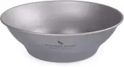 Ultralight Titanium Dish with Carry Bag Outdoor Camping Bowl Pan Plate Tableware