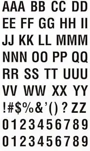 PEKNUX Temporary Tattoo Sticker Block's Letter Fake Tattoo Diy Name Tattoo Kit