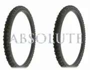 PAIR OF BLACK BICYCLE GENUINE RALSON MOUNTAIN TIRES IN 26 X 1.75 ACER TREAD.