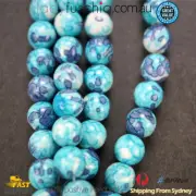 Natural Gemstone Round Faceted Beads 8mm 48pc Strand DIY Bracelet Free Postage