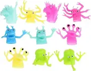 ERINGOGO 10pcs Alien Finger Puppets Styles for Storytelling Party Fun Creative Play Playthings for Boys and Girls and Toddlers for Birthdays Family Gatherings