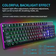 KM99 Wireless Ergonomic Gaming Keyboard and Mouse Combo with LED Backlight