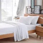 800TC Egyptian Cotton AU Bed Sheet Set White Solid King/Single/3-Quarter/Queen