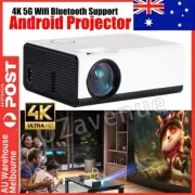 4K 1080P 5G WiFi Bluetooth Projector Android Home Cinema Experience HDMI AV