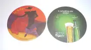 MALAYSIA Beer Mat Coaster CARLSBERG Bull Fighter Bodega 2012 Refreshing Awaits