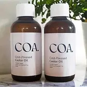 Generic Organic Cold-Pressed Castor Oil 250mL Bundle | Amber Glass Bottle | Hexane + Pesticide Free | Cold-Pressed Oils Australia