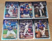 2024 Topps ASG Foil Logo N.Y. Mets Lot Marte/Vientos/Manaea/Diaz/Alonso/Taylor