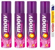 4 Bottles x 50g MOOV Spray- Relieves Muscle Pain- Ayurvedic Pain Relieve Spray