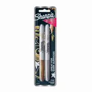2 Pack Sharpie Metallic Fine Point Permanent Markers