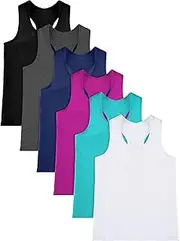 [Geyoga] 6 Pieces Girls Tank Top Sleeveless Racer Back Top Camisole Cami Undershirts