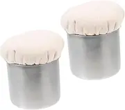 Luxshiny Stainless Steel Oil Wiper 2pcs Pancake Oil Brush Non-Stick for Cooking