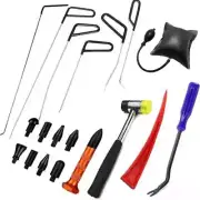 20Pcs Car Dent Repair Kit Stainless Rods Hook Auto Body Dent Removal Dings Hail