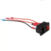 1PC Power Switch Socket Module 220V/110V 10A With Fuse For 3D Printer Parts