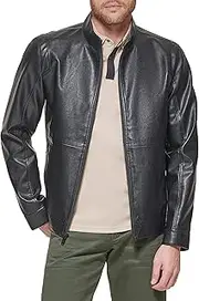 [Dockers] Men's The Dylan Faux Leather Racer Jacket