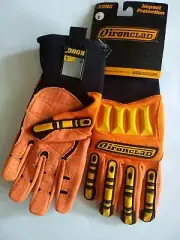 Gloves 6 Pairs Ironclad Kong Impact Protection Safety Gloves SIZE S