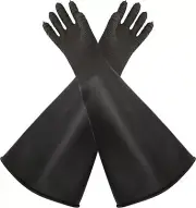 Holdwin Rubber Sandblast Gloves Sandblasting Glove Lengthen and Thicken Glove