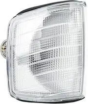 Corner Signal Light, Car Front Corner Light, Scratch Resistant Turn Signal Lights, Automotive Combo Cornering & Side Marker Light Replacement for 190 W201 1982‑1993 (Without Bulb)(Left/2018260143)