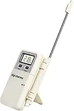 WT-2 Instant Read Food Thermometer Display ℃/ ℉ Switchable Data Lock Function Temperature Alarm Digital Meat Thermometers with Probe for Kitchen Cooking Baking Grilling White One Size