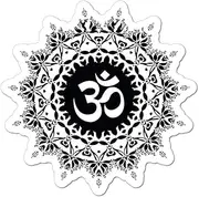 Om Pattern Mandala Henna Hippie Buddhism Gift Yoga Car Sticker Decal