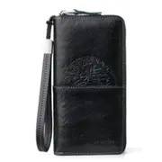 W112 Antimagnetic RFID Men Cowhide Leather Multifunctional Wallet Business Handbag