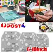 Bowl Cozy Template Cutting Ruler Set Bowl Cozy Pattern Template DIY Crafts AU