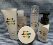 5 PCS SET BATH & BODY WORKS LOVE ALWAYS WINS RAINBOW PRIDE MIST CREAM GEL SOAP