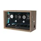 6 Watch Winders For Automatic Watches With 6 Extra Storage With Blue LED Light