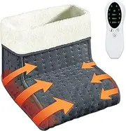 Foot Massager Warmer, Cold Feet Warmers for Home Use and Office Under Table Desk Soft and Breathable Heating Pad Relaxing Comfort Heated Foot Mat for Women Men