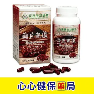 【原廠正貨】長庚生技 納豆紅麴 (120粒) (單盒) 納豆 紅麴 心心藥局