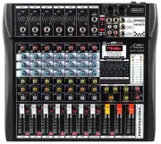 Audio2000'S AMX7343 Eight-Channel Audio Mixer with USB Interface and Sound Ef...