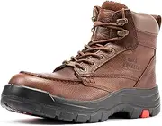 [ROCKROOSTER] Men's Soft Toe Work Boots, 6 inch Wide Electrical-Hazard, Rubber Outsole, Comfortable, Anti-Fatigue and Durable Work Shoes(AK371)