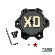 XD Series Wheel Center Cap Satin Black T167L1456S6-H42