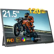 UPERFECT 21.5" Portable Monitor 120Hz USB-C HDMI FreeSync for PS/Xbox/Laptop